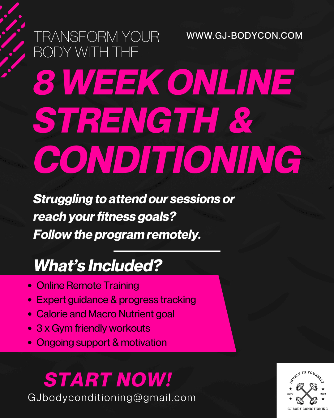 8 Week Strength & Conditioning  - Program